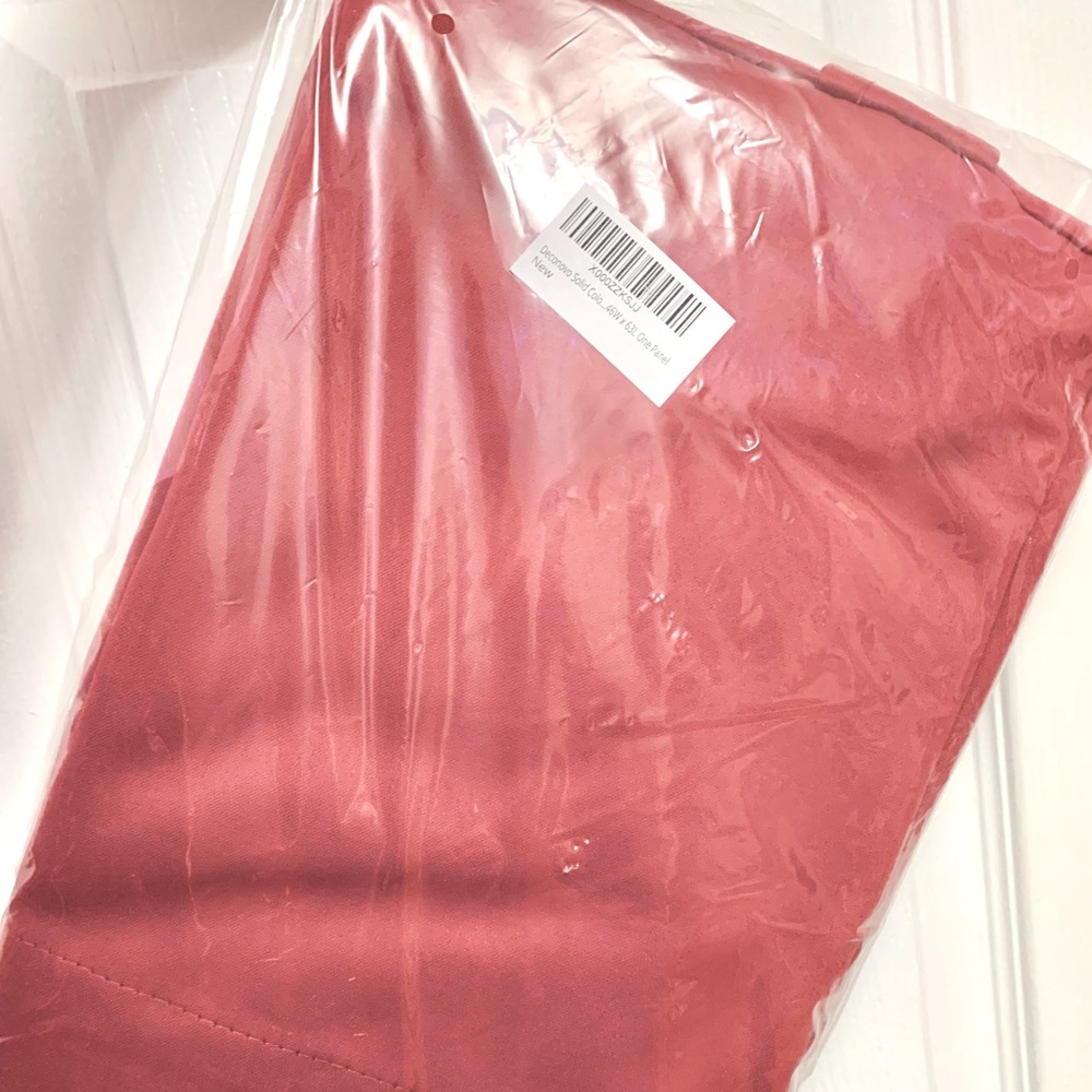 Deconovo Red Curtain Panel - 1 Single - 46” wide x 63” Long - NEW